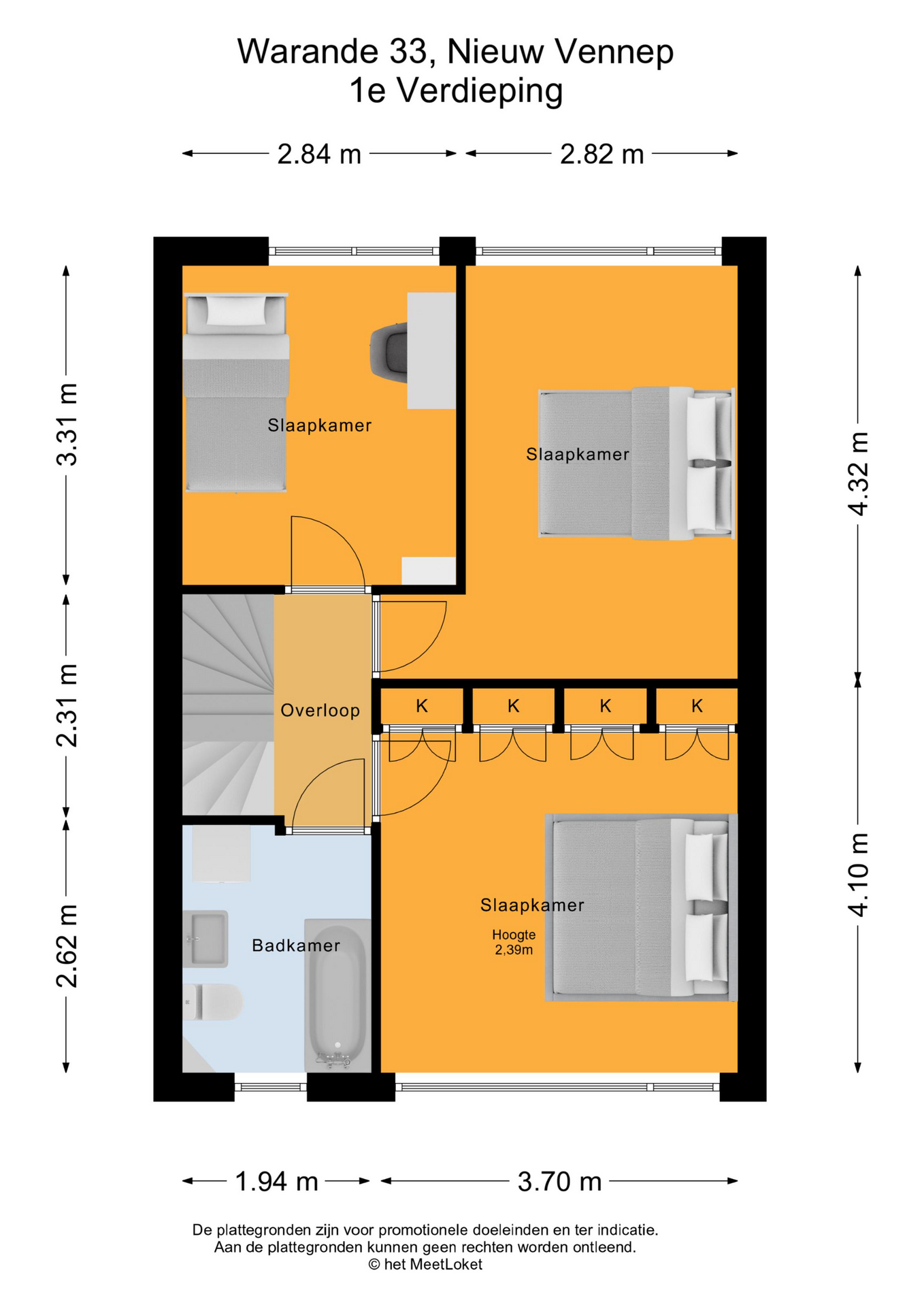 Warande 33 , 2152 CK Nieuw-vennep map