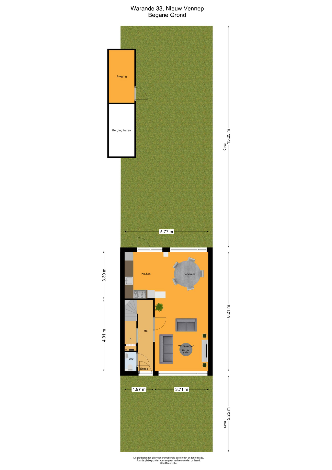 Warande 33 , 2152 CK Nieuw-vennep map
