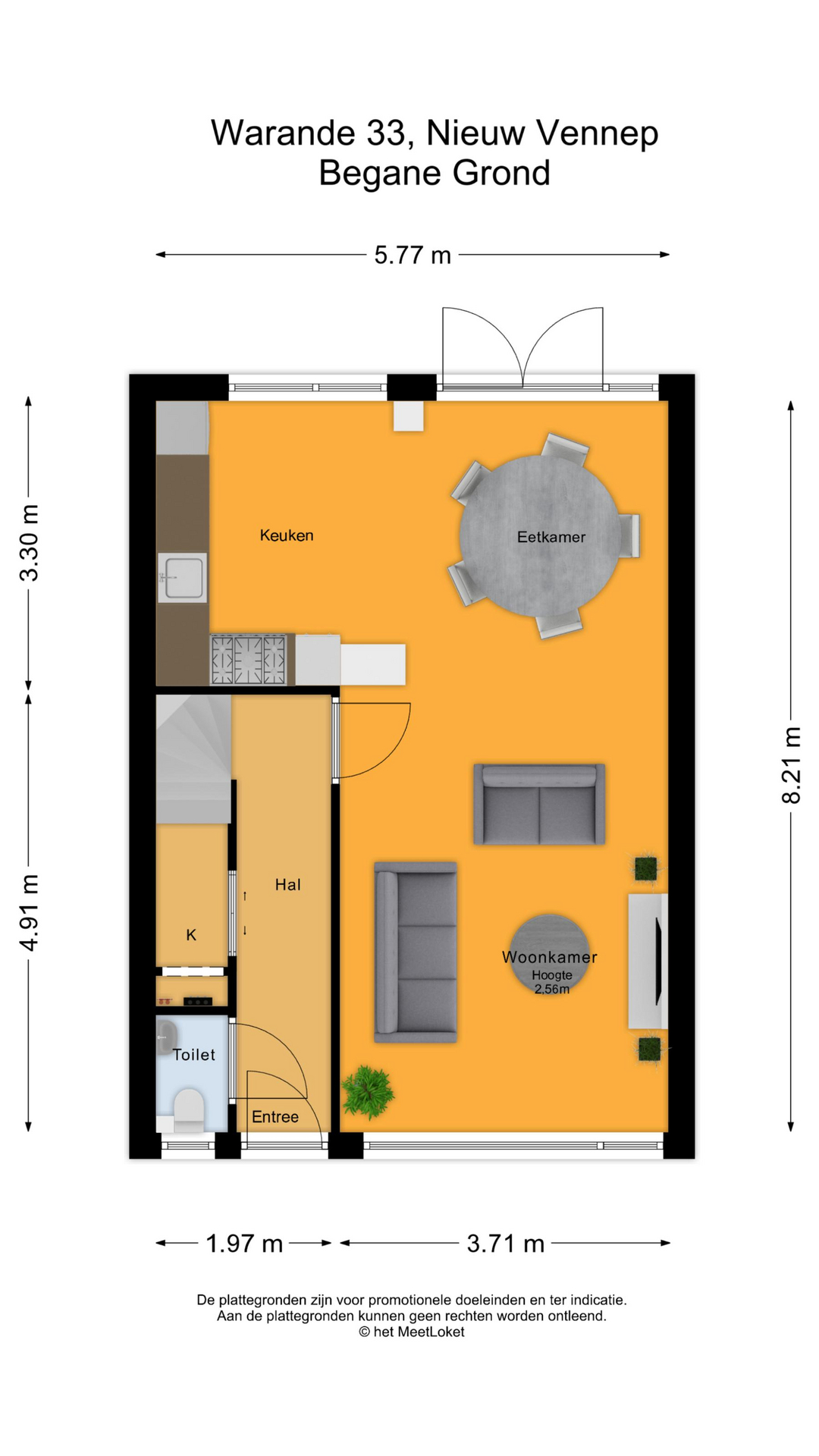 Warande 33 , 2152 CK Nieuw-vennep map